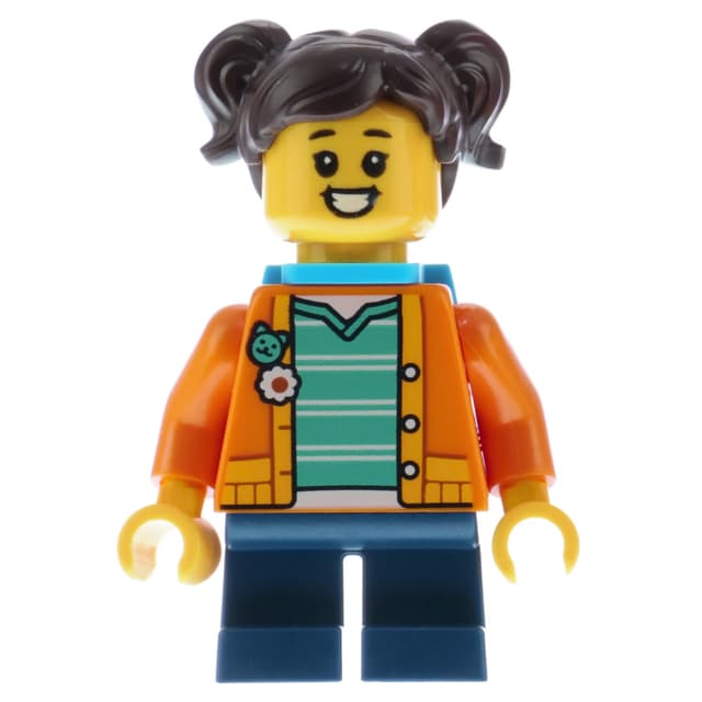 Madison - Orange Jacket, Dark Azure Backpack