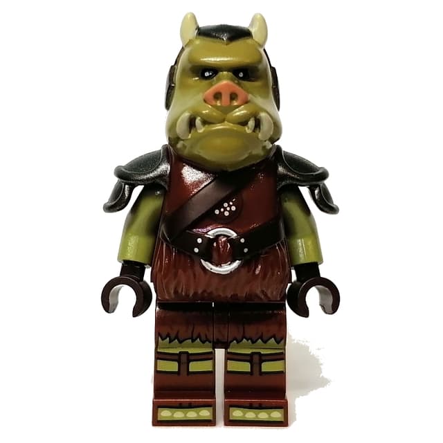 Gamorrean Guard, Printed Head, Dark Brown Hands