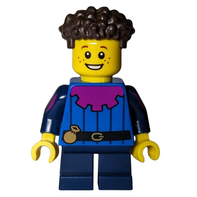 Troubadour Boy, Dark Blue Short Legs