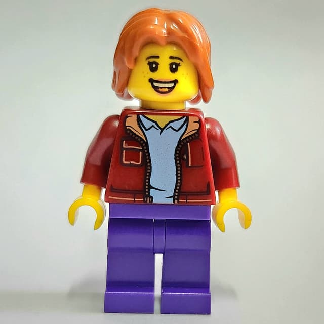 Dark Red Torso, Dark Purple Legs, Dark Orange Hair