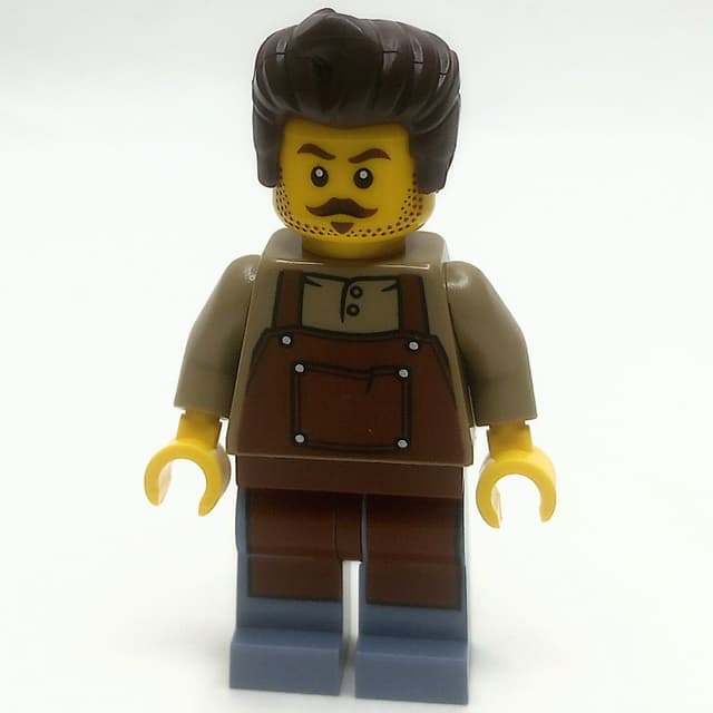 Barber, Reddish Brown Apron