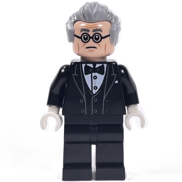 Alfred Pennyworth, Light Bluish Gray Hair, Glasses