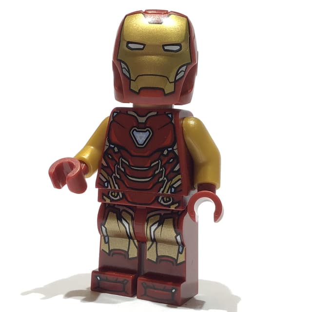 Iron Man Mark 85 Armor, Pearl Gold Arms, Angular Helmet