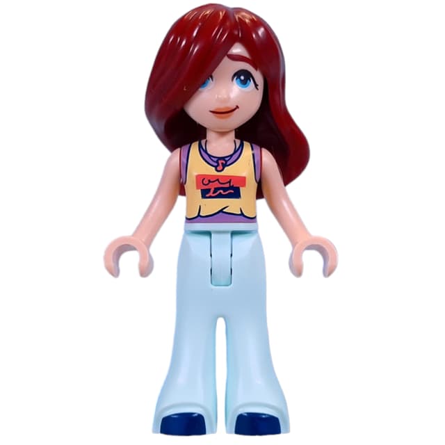 Paisley - Bright Light Yellow Top, Light Aqua Pants