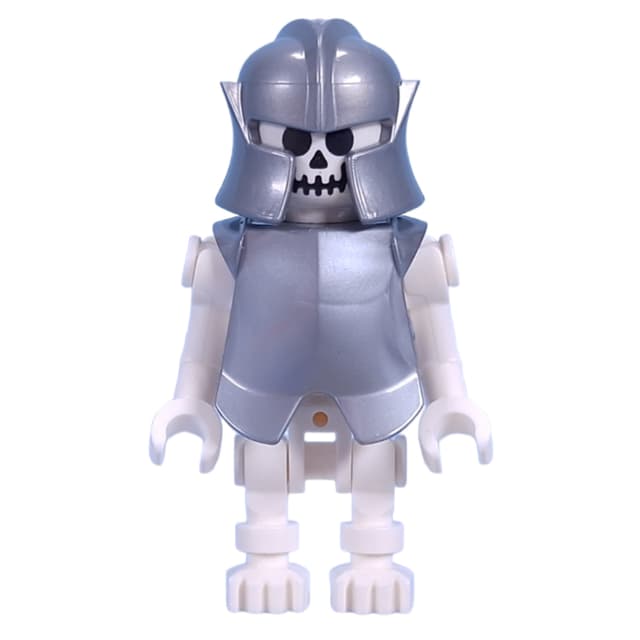 Skeleton, Standard Face, Bent Arms, Vertical Hand Clips, 78132 Torso, Armor