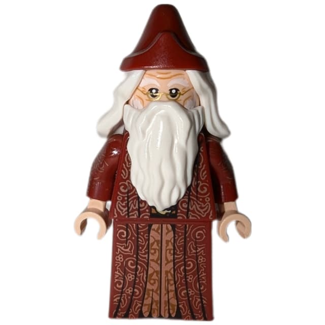 Albus Dumbledore, Dark Red Robe with Skirt, Plain Hat