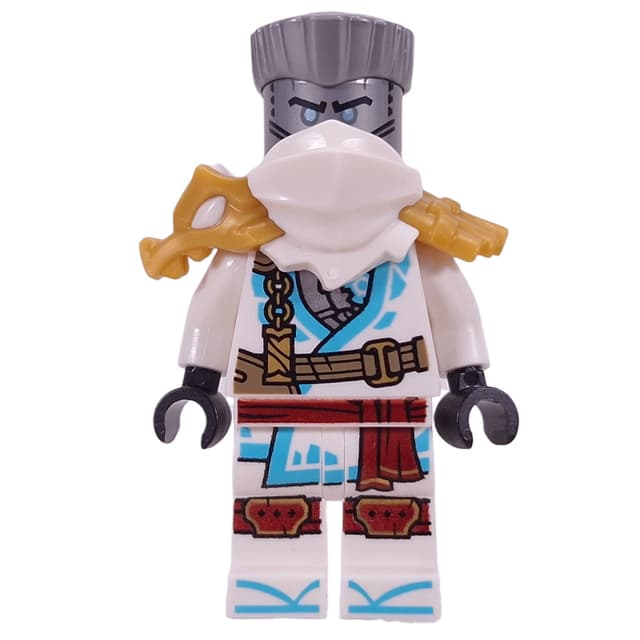 Zane, White Shoulder Armor and Mask, Hair