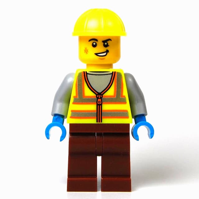 Mechanic, Vibrant Yellow Safety Vest and Helmet