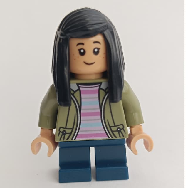 Cho Chang, Short Legs, Olive Green Jacket